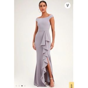 Mila Dusty Lavender Maxi Dress
